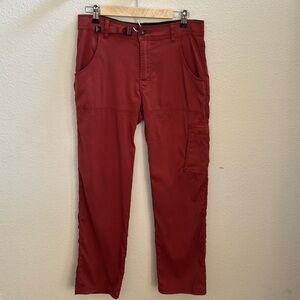 PrAna Stretch Zion Men’s Hiking Pants, Orange Rust, size 30